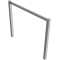 Stationary access barriers | welded | with top bar | hot-dip galvanized | total width: 1500 mm